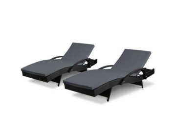 Sun Lounger Poolside Lounge (Set of 2) + Cushions
