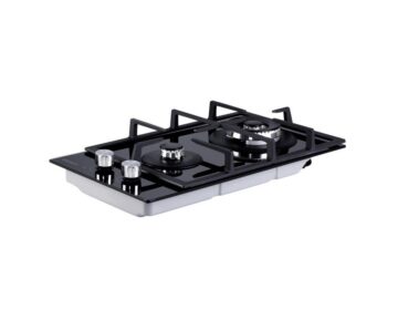 Cooktop Hot Plate Cooker (2-burner | 30cm) Gas NG LPG Black
