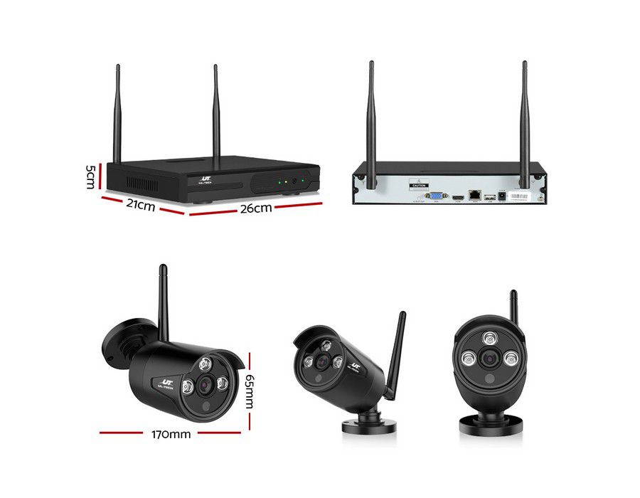 CCTV Camera Surveillance Security System (4-CAM 8ch) HD WiFi NVR - Image 5