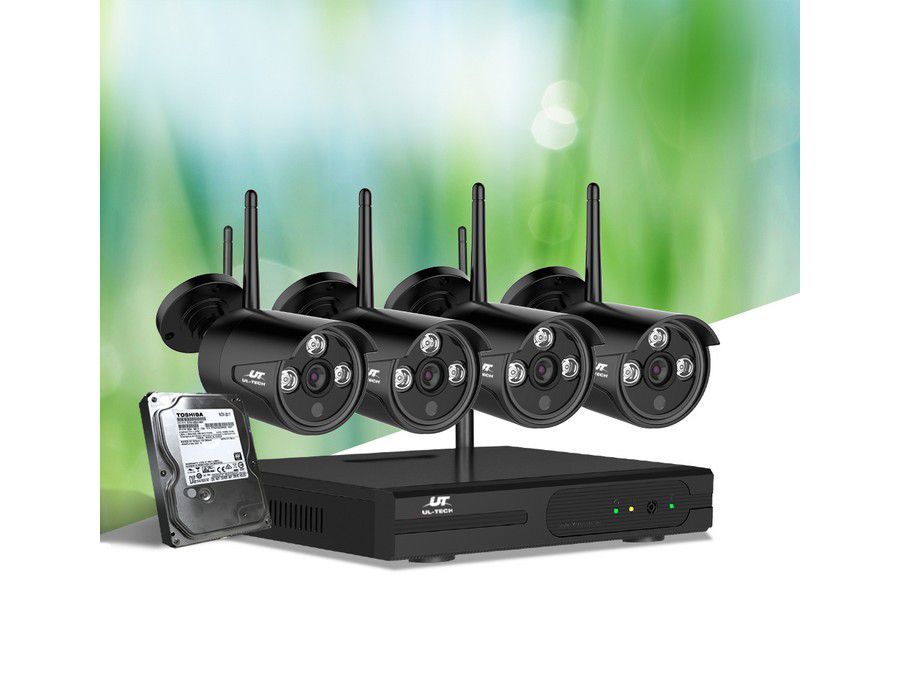CCTV Camera Surveillance Security System (4-CAM 8ch) HD WiFi NVR - Image 2