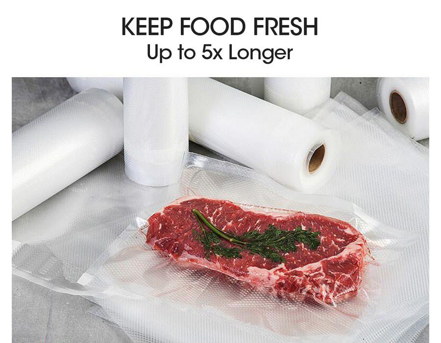 Food Sealer Bags Vacuum Storage Refills 10 x (6mx28cm) - Image 2