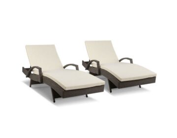 Sun Lounger Poolside Lounge (Set of 2) + Cushions