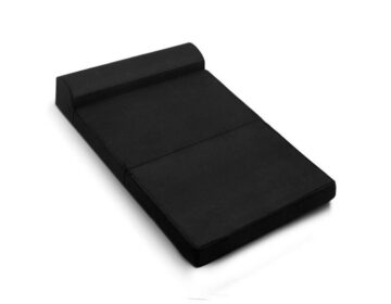 Floor Lounge Ground Seating (Double Size) Folding Mat Foam Black