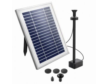 Water Pump Pressure Flow (250LPH) LED Solar Pond Fountain