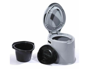 Portable Toilet Camping Portaloo (6L) + Brush
