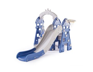 Kids Play Equipment Activity Game Slide Slide Swing + Music