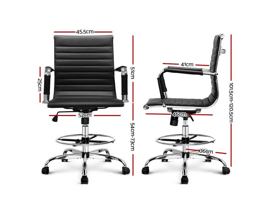Buy Office Chair Computer Seating Midback Black Ergonomic Executive