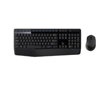 Logitech Wireless Keyboard Mouse Combo MK345 Black USB Receiver Combo