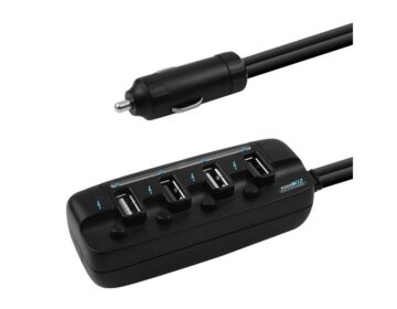 mbeat 4 Ports USB Rapid Car Charger
