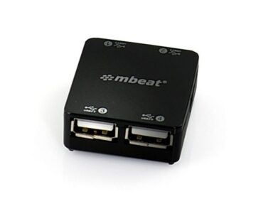 mbeat 4-port USB Hub PlugPlay High Speed Interface Ideal for Notbook PC MAC Users