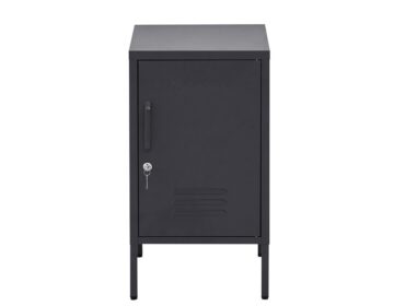 Storage Cabinet Closet Metal Locker Black