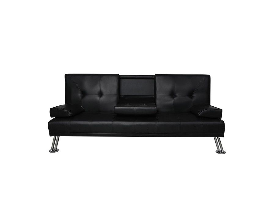 Lounge Sofa Couch (3-seater) Bed Faux Leather