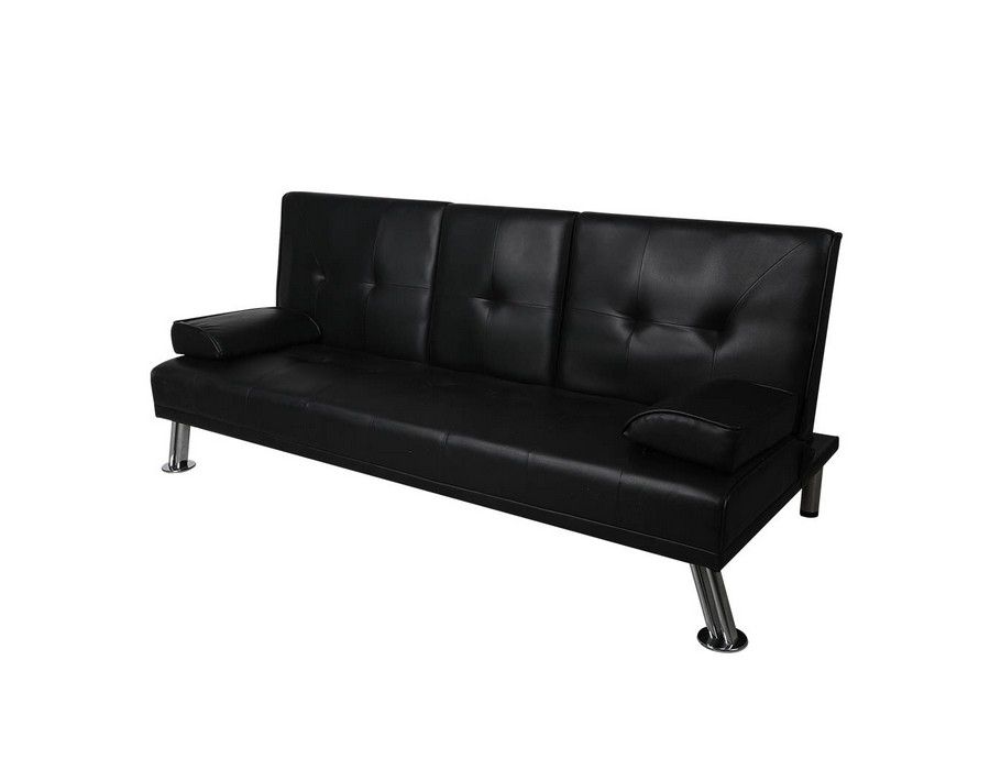 Lounge Sofa Couch (3-seater) Bed Faux Leather - Image 3