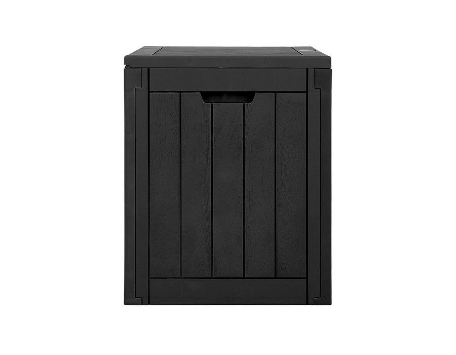 Buy Storage Box Multipurpose Unit (118L) Lockable Black Outdoor Garden