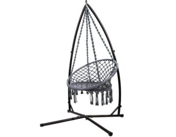 Swing Chair Outdoor Balcony Seating (124cm) Hammock Grey