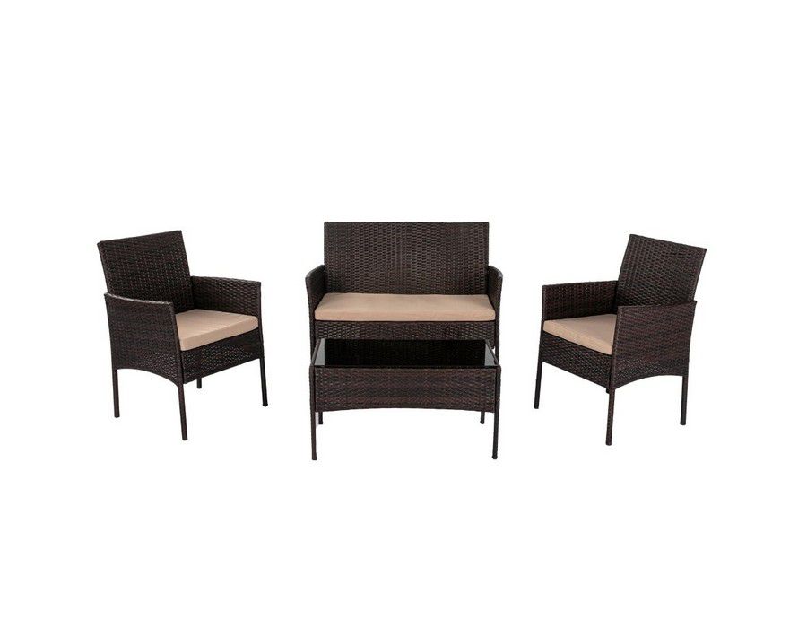 Buy Outdoor Lounge Stylish Seating (4seater) Comfy Durable Wicker