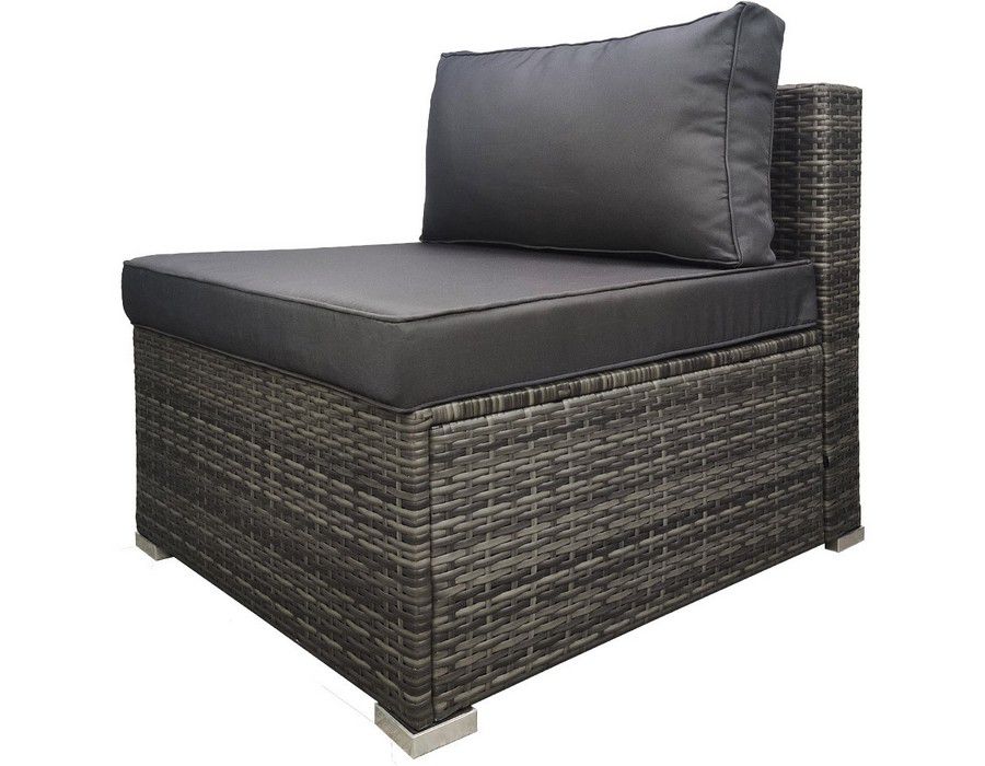 Lounge Sofa Couch Outdoor Grey + Cushions