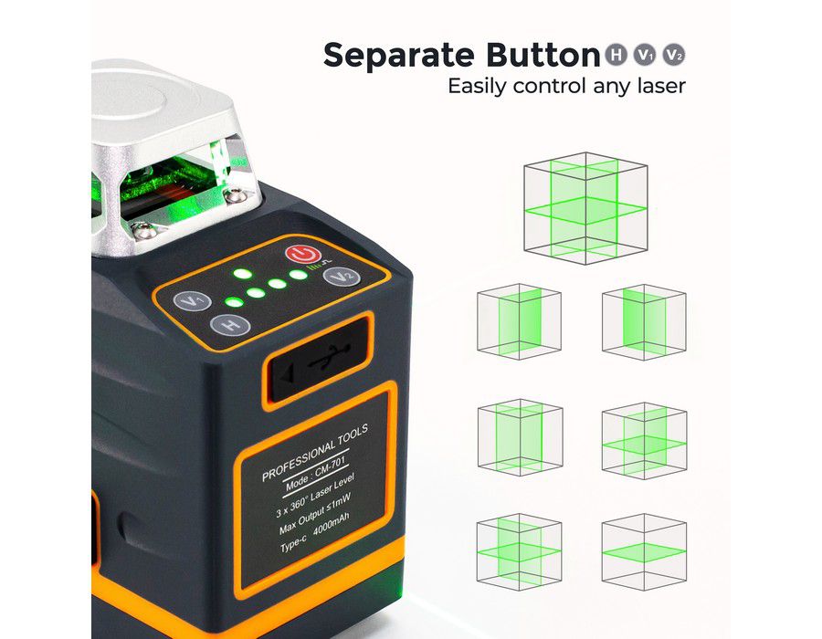 Device Gadget Laser Level Self-levelling Blue - Image 5