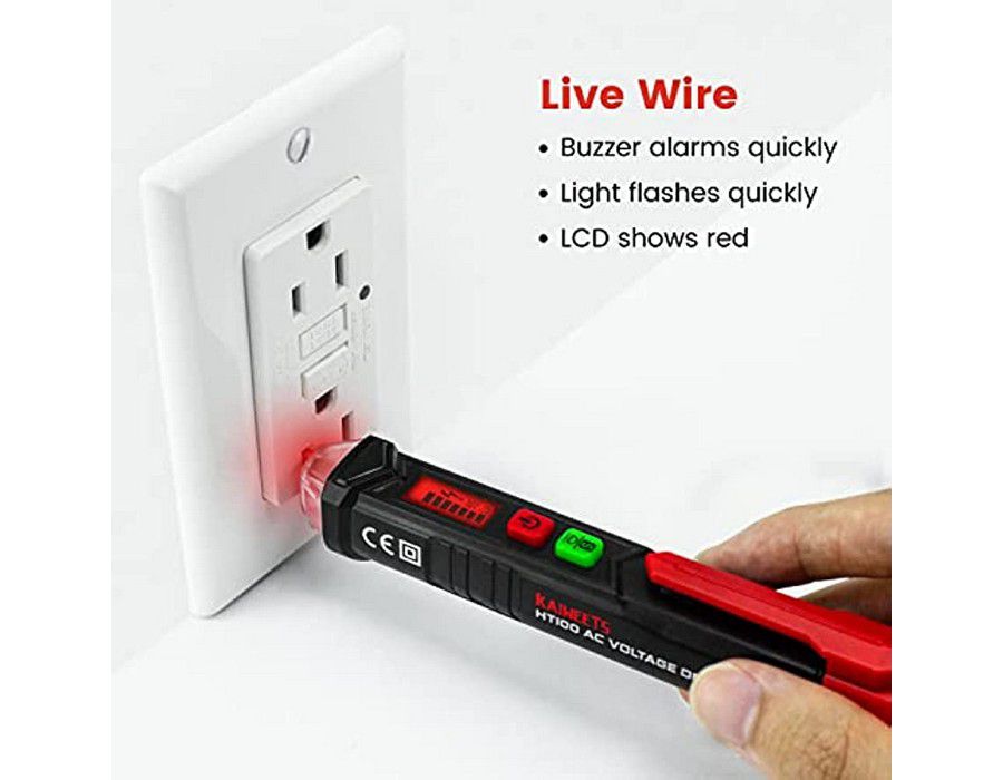 Device Gadget (12V-1000V/48V-1000V) Voltmeter Contactless Black - Image 5