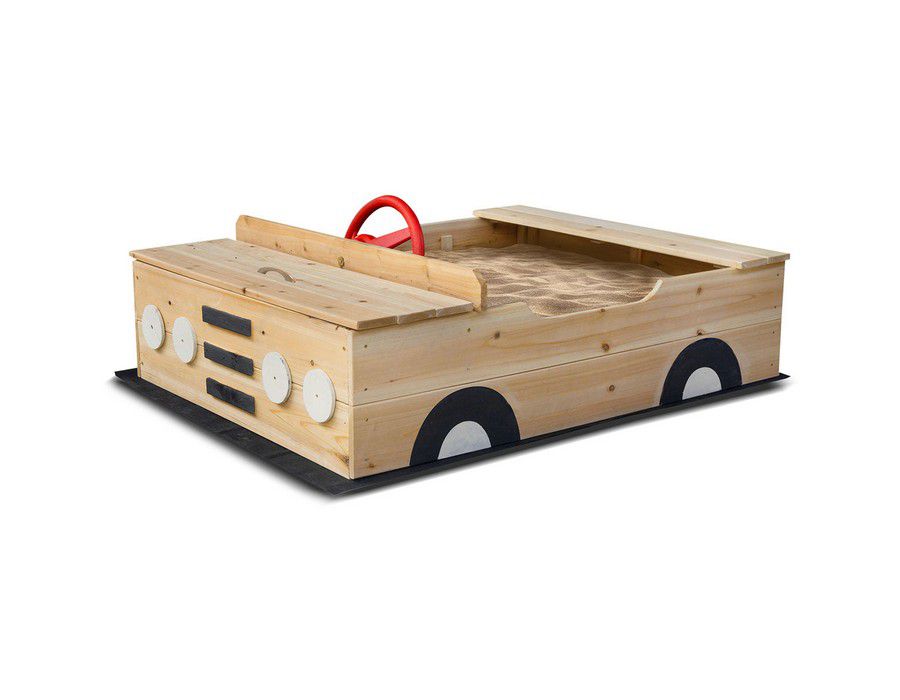 Kids Sand Pit Activity Centre Playground (Car) Natural - Image 2