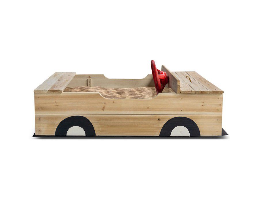 Kids Sand Pit Activity Centre Playground (Car) Natural - Image 3