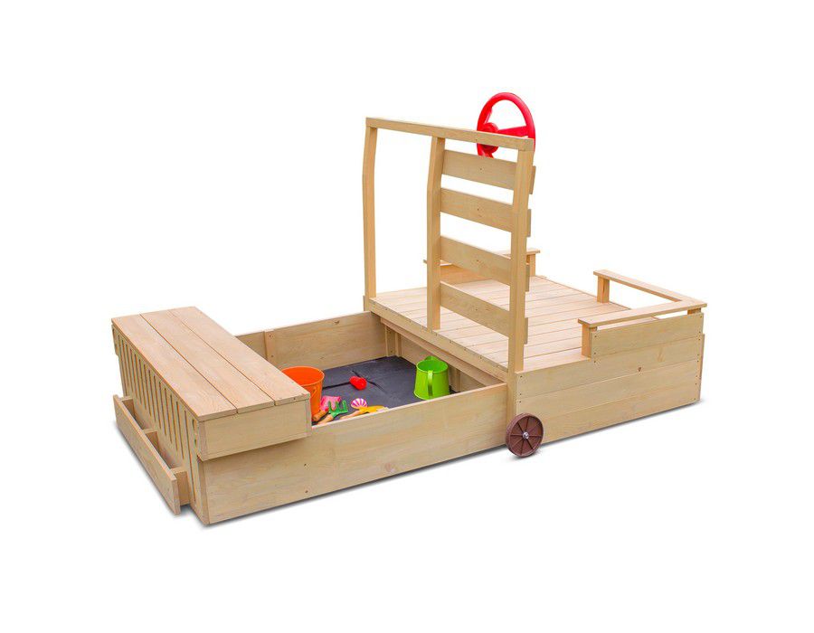 Kids Sand Pit Activity Centre Playground Multi-activity Natural - Image 2