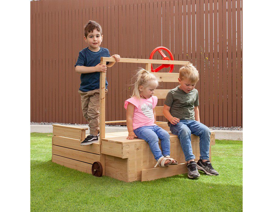 Kids Sand Pit Activity Centre Playground Multi-activity Natural - Image 4