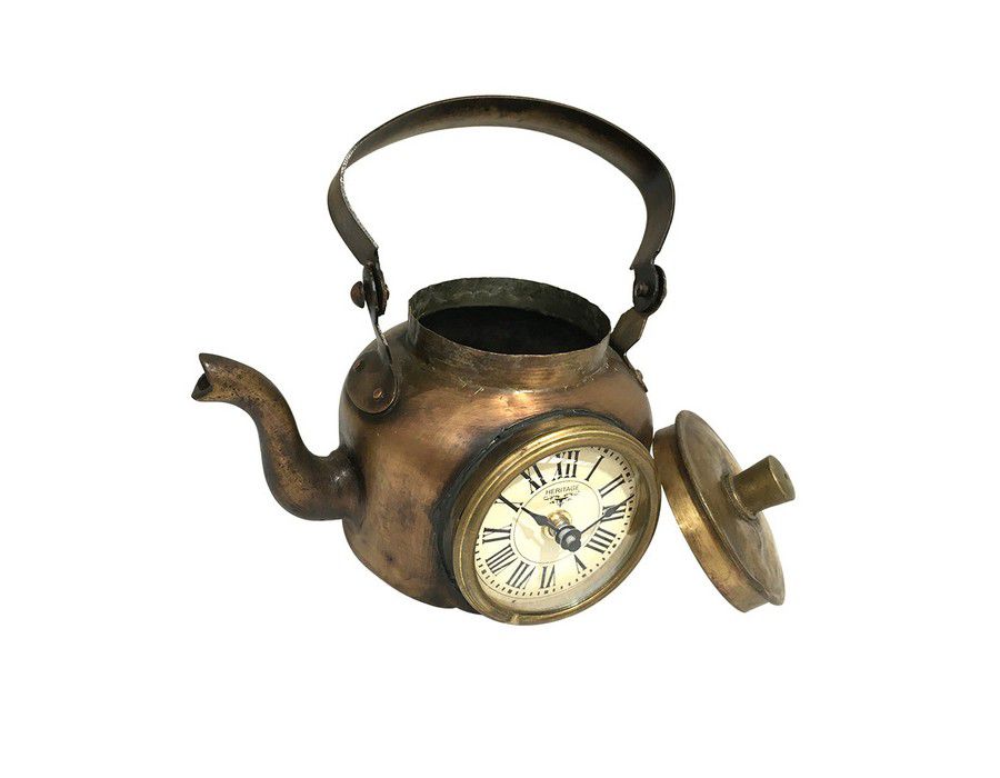 Clock Timepiece Decor Rustic Brass - Image 2