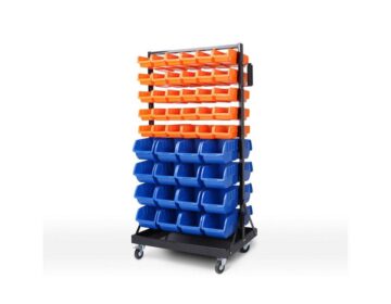Storage Tote Open Container (92pc) Mobile Swivel