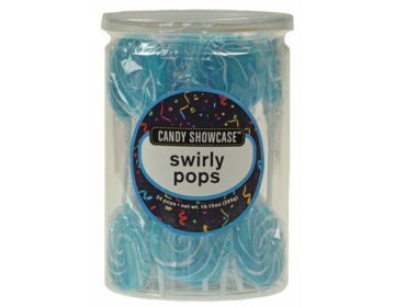 Lolliland Lolly Bulk Pack 6 x (24x12g) Candy Showcase Swirly Pops Blue