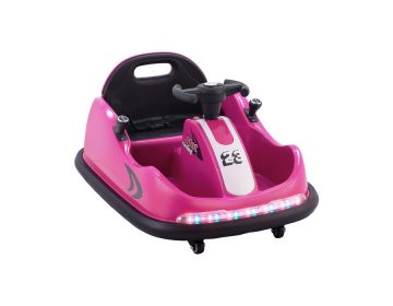 Kids Ride-on Toy Child Play (6V) Electric Bumper Spin Pink
