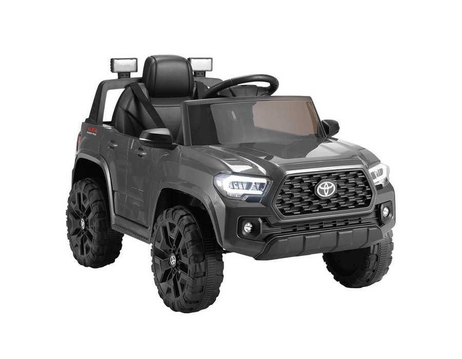 Kids Ride-on Car Toy (12V) Electric Off-road Toyota Tacoma Grey - Image 3
