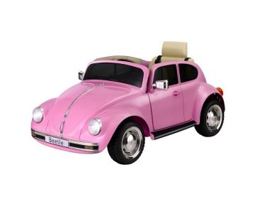 Kids Ride-on Car Toy (6V) Electric VW Beetle Herby Pink